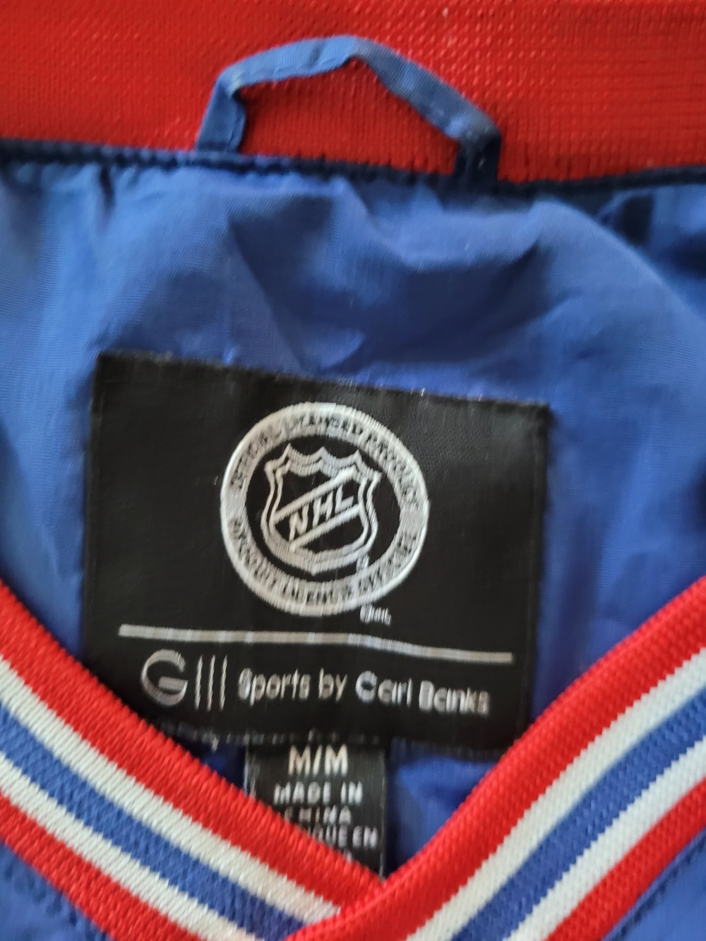 Montreal Canadiens Blue Pullover Jacket with Red Trim - Picture 2 of 8